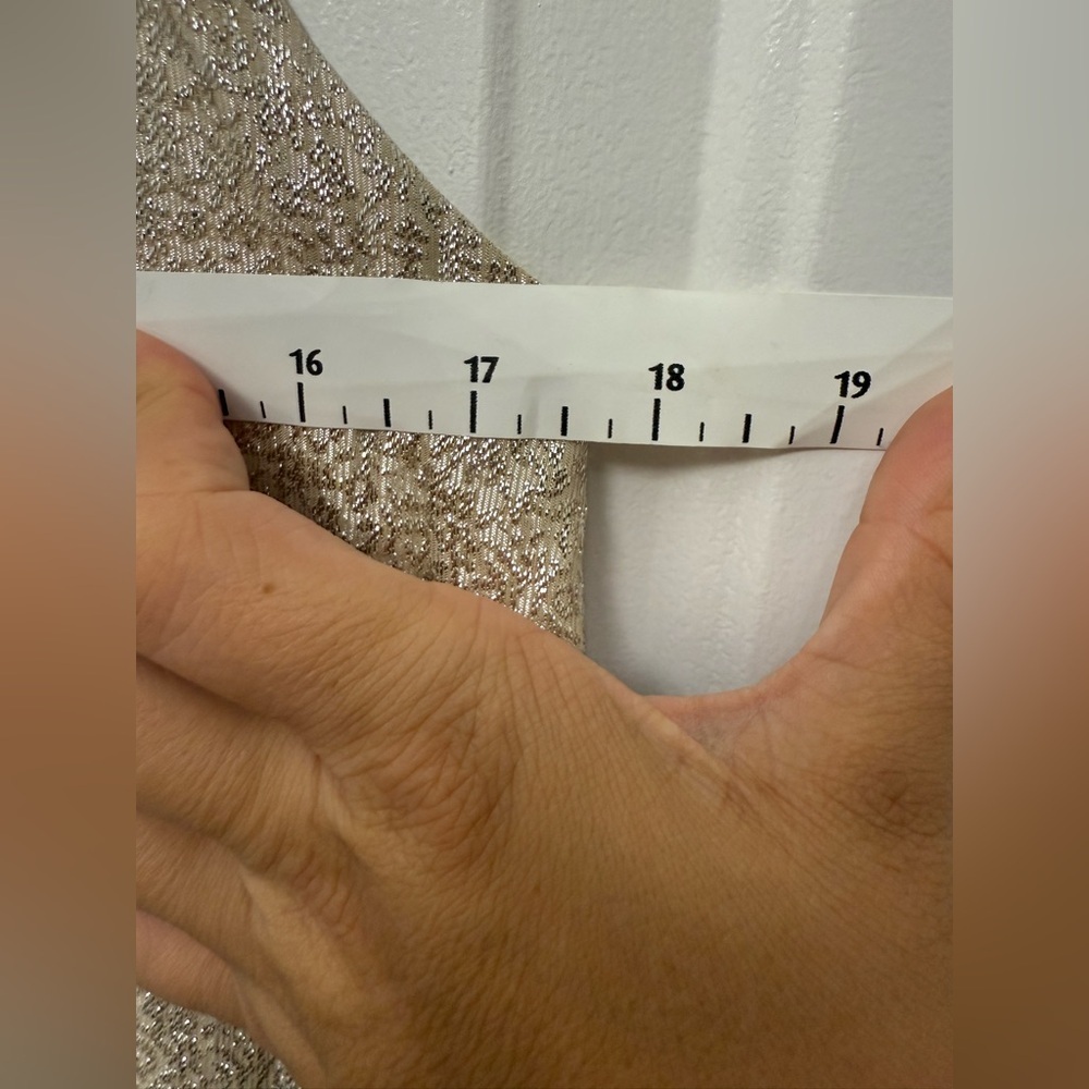 Women’s Alice + Olivia Gold Silk Blend Sleeveless Mini Dress S Party Holiday - Picture 9 of 9